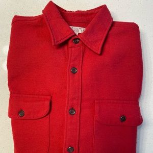 J.Crew Wallace & Barnes red chamois shirt